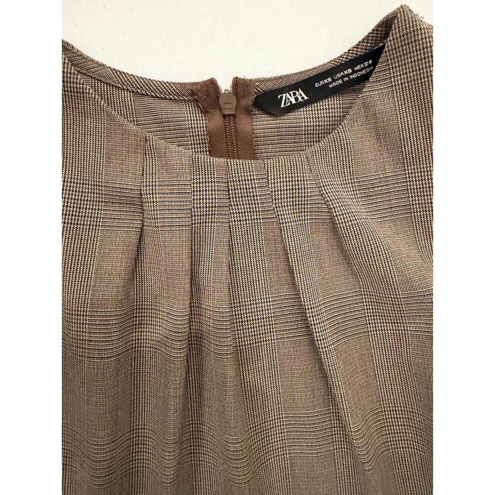 Zara Brown Casual Dress Women XS • Very Good Pre-Owned Condition